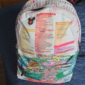 Colorful Map Print Women's Backpack